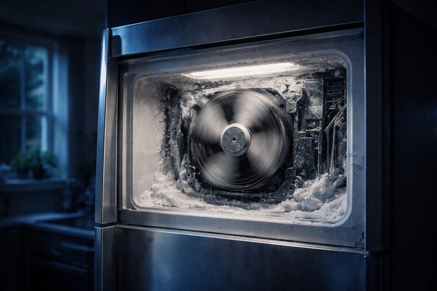 چرا فن یخچال صدا می‌دهد؟ (راهنمای عیب‌یابی و تعمیر)